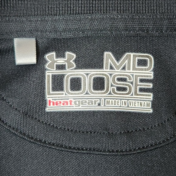 Under Armour Iowa Hawkeyes Basketball Polo Shirt Mens Medium Black Gold - Picture 5 of 11